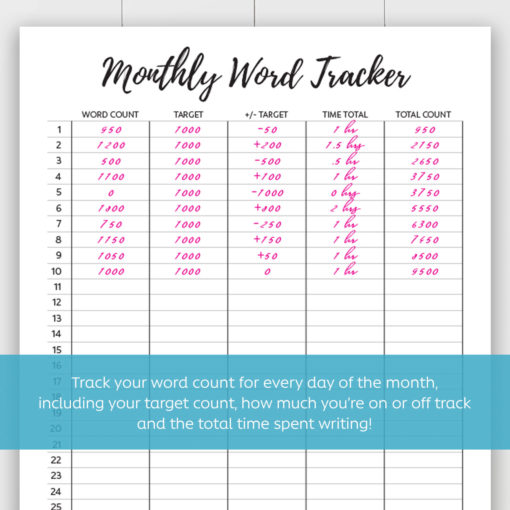 Monthly Word Trackers - Image 2