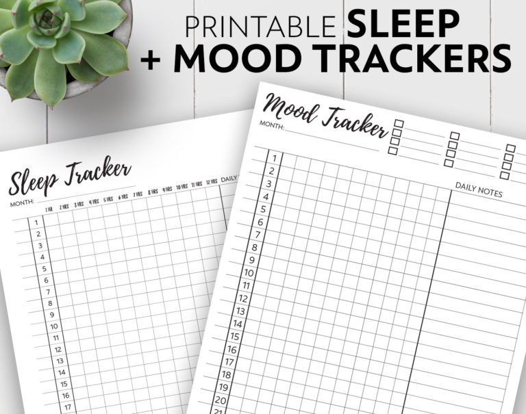 Sleep + Mood Trackers 