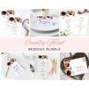 Country French Inspired Floral Editable Wedding Collection Bundle