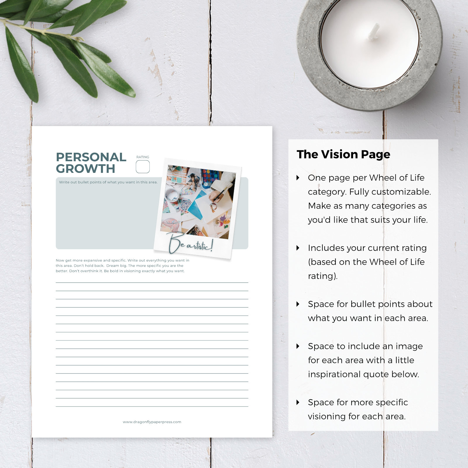 Editable Printable Vision Board Planner - Image 5