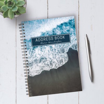 Personalizable Ocean Beach Address Book